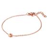 Estilo K de Bosque Estudiante Simple Huella de Pata de Animal Pequeño Pulsera de Acero de Titanio Huella de Pata de Gato Fresca Pequeña Femenina Pulsera de Acero Inoxidable