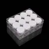 Set de 20g de Botellas de Almacenamiento Transparentes Grandes con 12 Compartimentos, Caja Creativa Espiral para Guardar Joyería, Artículos Pequeños y Medicamentos