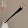 Nuevo Pasador de Borla Estilo Chino para Mujer, Pasador Rojo de Gama Alta Estilo Antiguo, Tocado de Pasador con Borla Floral para Hanfu