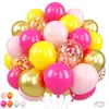 Conjunto de 50 Balões de Látex Espessos Transfronteiriço, Conjunto de Balões Flutuantes de Hélio, Adereços de Decoração de Aniversário