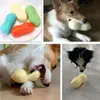 Brinquedo para pet em TPR simulando amendoim, faz barulho, durável e resistente a mordidas, adequado para Corgis, Bulldogs Franceses e cães de porte pequeno a médio para aliviar o tédio
