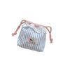 58151 Bolsa de Cosméticos com Cordão de Renda Fofa Bolsa para Reembalar Cosméticos Bolsa de Higiene Pessoal e Cosméticos de Viagem