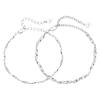 Pulsera de pareja Xingyue Mobius chapada en plata de ley, par de pulseras de alto valor de color, regalo conmemorativo de cumpleaños para novia
