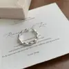 Anillo de Plata de Ley S925 Lágrimas de Sirena para Mujer Corea del Sur Ins Diseño de Nicho Anillo Apilado Retro de Gama Alta Venta al por Mayor