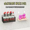 Acessórios para Painel Perfurado Cesta de Arame Metal com Furo Longo Furo Redondo Rack de Armazenamento Universal Unidade de Prateleira Ganchos de Armazenamento 16252630
