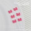 Joias para unhas borboleta de pérola da moda vermelha Acessórios para unhas laço borboleta de pérola tridimensional japonesa Diamante para unhas atacado