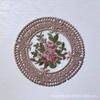 Posavasos Encaje Europeo Retro Bordado Atrezzo Fotografía Ins Decoración de Escritorio Recortado Accesorios Juego de Té Mantel Aislado
