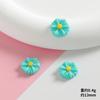 Colección de Flores Parche Pegamento Crema Materiales DIY Hechos a Mano Zuecos Funda para Teléfono Móvil Pasador Joyería Resina Accesorios Pequeños
