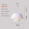 Abajur de saia hula branca, design francês médio e antigo, luminária principal para quarto, lustre retrô simplificado para loja de roupas de família
