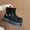 Botas de moda feminina 2026, estilosas estilo coreano da moda, botas curtas de sola grossa, elásticas, justas, estilo de rua retrô Chelsea