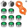 Llave para aireador de filtro de grifo, caño de fregadero, adaptador giratorio universal, cabezal antisalpicaduras, boquilla