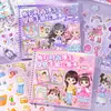 Colección Guía de Atuendos de Nia la Blogger de Moda, Libro de Pegatinas de Juego, Rompecabezas Lindo de Vestir, Decoración de Libro Silencioso