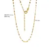 Collar de Plata 925 con Grueso Baño de Oro de 18 Quilates, Cadena de Labios para Mujer, Lujo Ligero, Moda de Gama Alta, Estilo Básico Versátil, Cadena Sencilla para Suéter