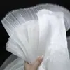 Acordeón Floral Perlado Hecho a Mano Tul de Boda Tela Organdí Tul Decoración de Fondo de Boda con Diseño Plegado