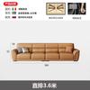 Fábrica de Foshan Sofá de Cuero Moderno Simple Apartamento Grande y Pequeño Sala de Estar Hogar Minimalista Esquinero de Cuero con Chaise Longue