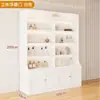 Vitrina de cosméticos, vitrina de uñas para salón de belleza, estante de productos para el cuidado de la piel con puerta de cristal, estante de múltiples niveles