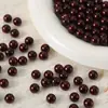 4-10mm Pérola Imitação de Vidro Alto Brilho Furo Reto Contas Soltas Artesanal DIY Pulseira Colar Acessórios de Joias Materiais para Miçangas