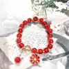 2025 Nuevo Pulsera de Loto de Jade Blanco Pulsera de Cristal Nicho de Gama Alta Lujo Accesible Exquisito Estilo Hada Pulsera
