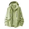 Chaqueta de Montañismo a Prueba de Viento e Impermeable para Pareja con Relleno Desmontable (Forro polar) Forro, Tres en Uno 0.05kg Juego de Piezas