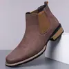 0808 Calentadores de Piernas de Punto de Cruz Botas Chelsea Botas Martin para Hombre Comercio Exterior Dropshipping