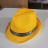 Chapéu Liso Transfronteiriço para Homens, Chapéu para Performance de Dança, Chapéu de Cowboy Ocidental Jazz, Logotipo Pode Ser Impresso