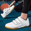 Moda Casal Novo Tamanho Grande Sapatos Casuais Velcro Calçados Esportivos para Exterior Tênis Badminton Tênis de Mesa