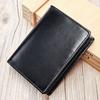 Billetera Marute de Cuero Genuino de Alta Gama para Hombre Antirrobo Cepillada Billetera Doble para Hombre de Cuero Vacuno de Capa Superior Retro Engrosado