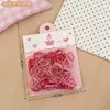 Nuevas ligas para el cabello desechables de colores para niños, pequeñas y versátiles para niñas, cuerdas para el cabello de alta elasticidad