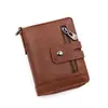 Cartera para Hombre King Dushi Transfronteriza Vertical Retro 80% de descuento Multifuncional Hebilla de Cremallera Compartimento para Monedas Cartera para Hombre