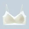 Sujetador Deportivo Transpirable Sin Aros, Ultra Delgado de Seda de Hielo, Sin Costuras para Mujer, Push-Up, Espalda Hermosa, Recogida Lateral del Pecho, Tirante Delgado