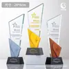 Trofeos de cristal personalizados, medallas creativas para eventos, premios para reuniones anuales corporativas, adornos de cristal, trofeos de metal