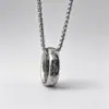 Colgante de Acero Inoxidable El Señor de los Anillos, No se Desvanece Estilo Ins de Nicho Versátil Collar El Señor de los Anillos Pulsera de Acero de Titanio para Hombre Venta al por Mayor