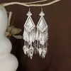 Pendientes de Pavo Real para Minorías Étnicas, Regalos Retro de Plata Miao Estilo Étnico, Accesorios de Pendientes Vintage de Imitación Plata