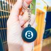 Chaveiro criativo série bilhar estudante casal moda bolsa pingente pulseira bilhar pequeno presente enfeites pendurados atacado