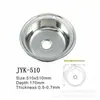 Lavabo de acero inoxidable de una cubeta con plato y laterales altos, modelo 5050 estilo ruso para exportación