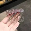 Pente de Cabelo de Cristal Doce para Mulheres, Ferramenta de Fixação de Cabelo, Novo Modelo 2026 Presilha para Franja, Pente de Cabelo, Pente Reverso para Cabelos Soltos