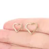 Explotaciones transfronterizas Anillo de hueso de amor de titanio G23 personalidad simple circón perforación del cuerpo humano anillo sin costuras
