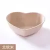 Plato para Dips Japonés Creativo Hojas de Paja de Trigo Plato para Salsa de Soja Vinagre Condimentos Plato para Snacks de Cocina Plato en Forma de Corazón para Pepinillos