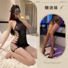 Noite Tingxiang New Hip Bag Net Clothes Lingerie Transparente Temptation Short Sock Clothes Set 498