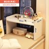 Penteadeira de Janela Estilo Simples Creme Mesa de Maquiagem 2025 Nova Penteadeira Guarda-roupa de Quarto com Espelho de Maquiagem