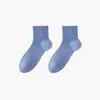 [7A Antibacteriano] Calcetines Finos de Verano para Hombre Malla de Algodón Deportiva Anti-Olor Absorbentes del Sudor Calcetines de Media Caña para Hombre