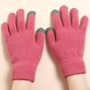 Nuevo Estilo Guantes Tejidos Cálidos con Pantalla Táctil para Hombre y Mujer para Otoño e Invierno, Guantes para Estudiante con Forro Polar y Dedos Separados, Venta al por Mayor Guantes con Pantalla Táctil a Prueba de Frío