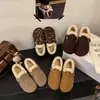 Zapatos estilo Birkenstock, todo incluido, forrados de forro polar, cálidos para mujer, nueva colección otoño/invierno 2026, zapatos de algodón engrosados, forrados de felpa para mujer