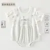 Mameluco de verano delgado para bebé de manga corta para bebés pequeños, atuendo dopamina, mameluco para bebé niña, ropa de recién nacido