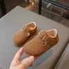 Zapatos Birkenstock Unisex para Niños Primavera y Otoño Bebé Retro Suela Suave Zapatos de Cuero Simples Antideslizantes Resistentes al Desgaste Zapatos Individuales