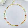 Nuevo collar de cuentas de maillami moderno y fresco, cuentas de piedra natural, cadena de suéter de moda exquisita, todo-partido, cadena para la clavícula