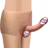 Calça Dildo de Silicone Falso Usável Brinquedo Ferramenta Auxiliar Adereço Fonte Direta de Produtos Adultos