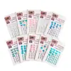 Adesivos de Maquiagem Facial Super Fada Infantil Concha Pérola Strass Borboleta Menina Bebê Maquiagem para Apresentação Adesivos Faciais de Diamante Adesivos para Canto dos Olhos