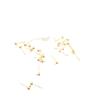 Pasadores de Cuentas Lisas de Cobre Chapado en Oro de 18 Quilates Pasadores de Oreja de Plata S925 con Aro Cerrado Horizontal Pasadores de Oreja Accesorios para Pendientes DIY