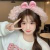 Diadema de oveja súper linda con cara de baa, diadema linda, accesorios para el cabello de felpa para mujer, otoño e invierno, tocado con forma cóncava súper lindo, pasador para el cabello